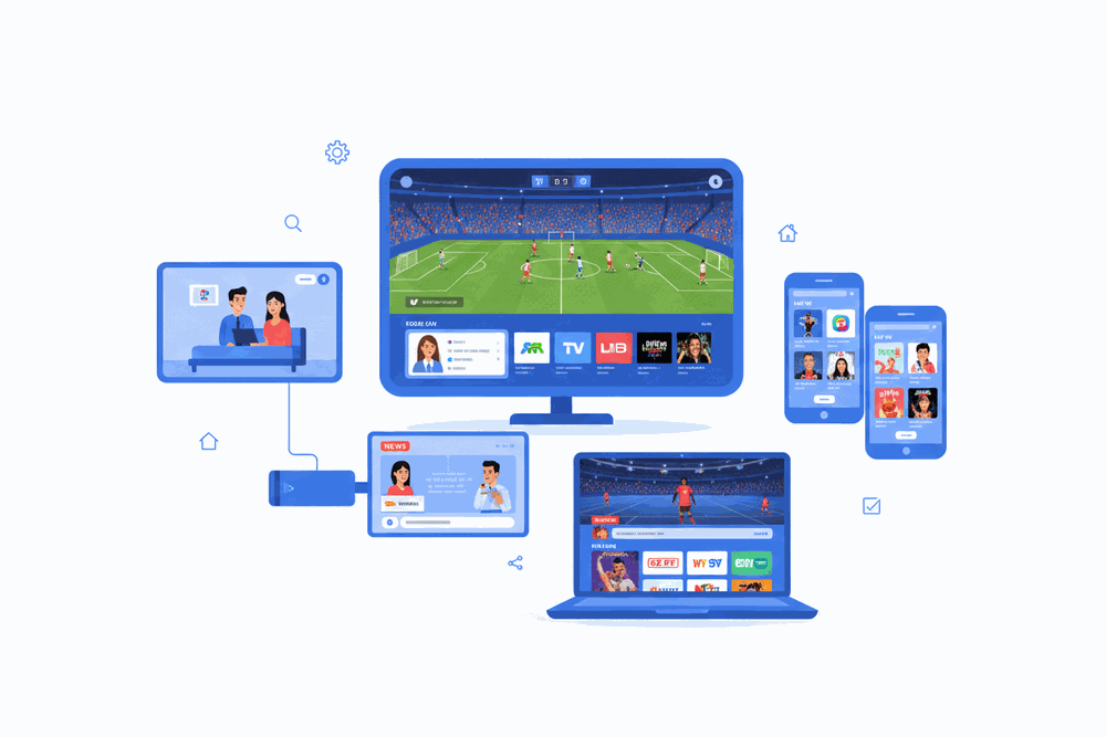terma iptv works on Smart TV, phone, tablet, laptop, and streaming devices